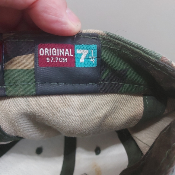 Brooklyn Nets Camo New Era hat Men's‎ Size 7 1/4 - Picture 9 of 9